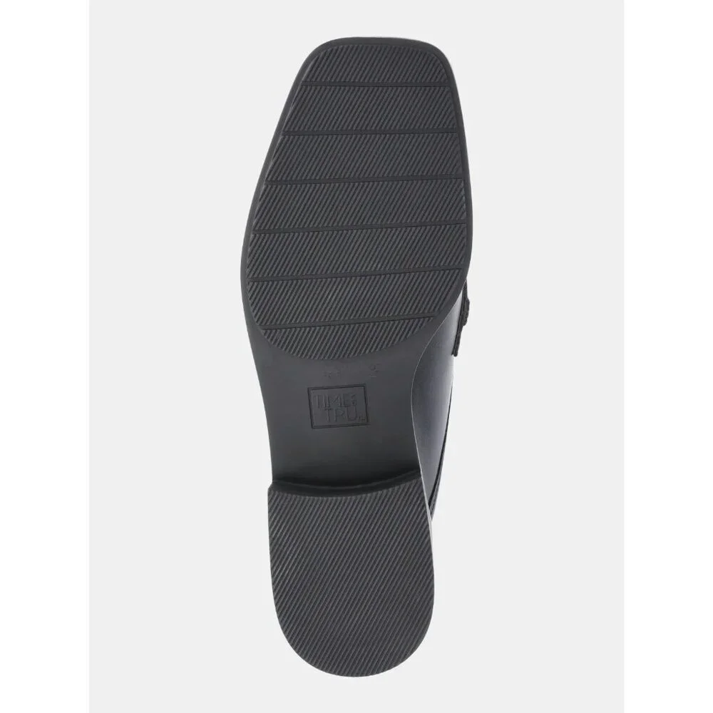 Time and Tru Women's Loafer Mules, Size 6, Medium Width, Slip-On, Solid Black - Picture 5 of 5